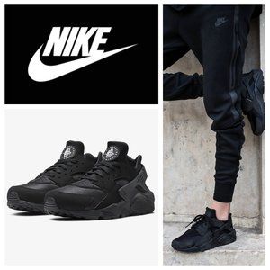 Nike Air Huarache "Triple Black" Sneakers Shoes Mens 9 Athletic